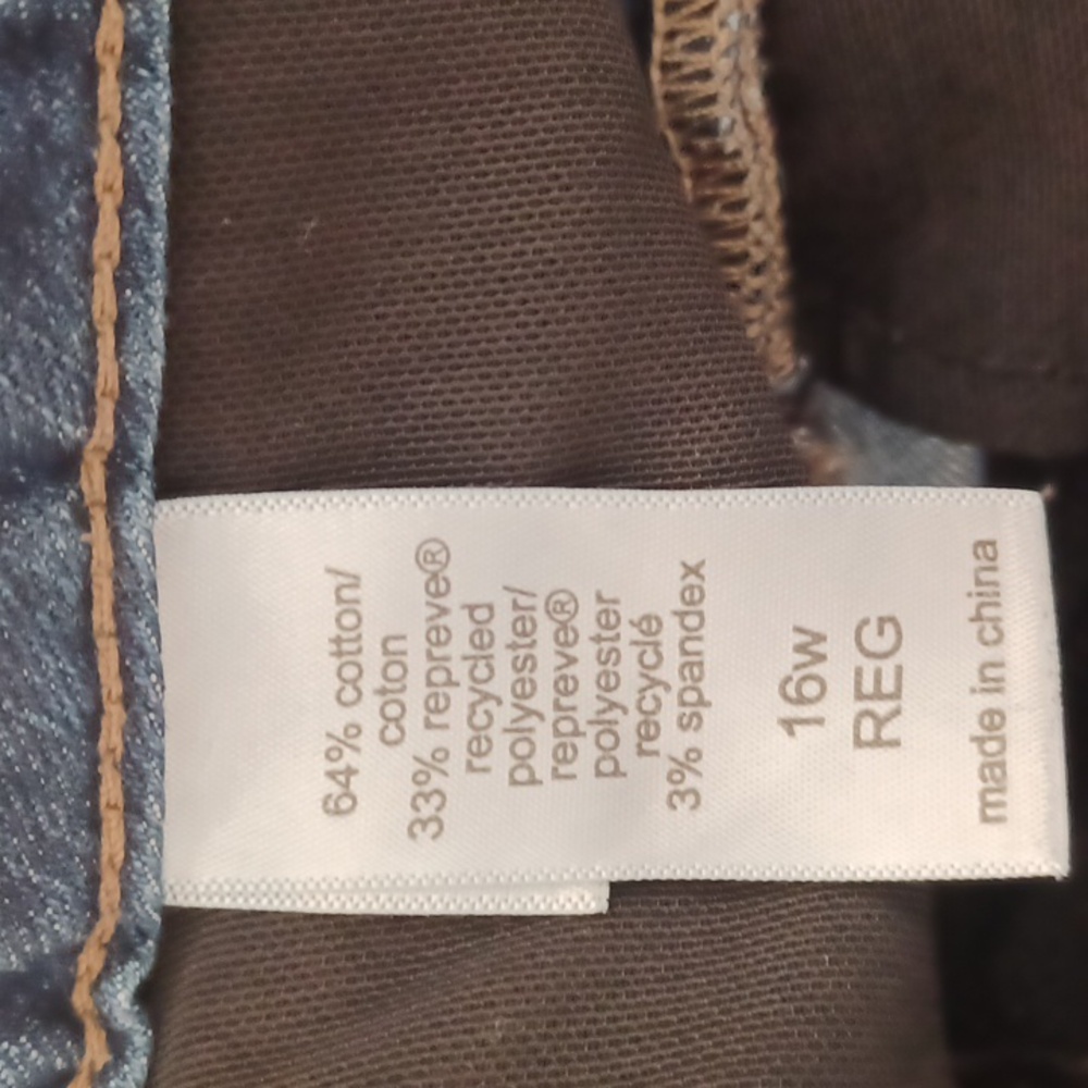 Maurices EVERflex High-rise Jeans Sz.16W.L.28.5".W.38". Skinny Stretch. - Picture 6 of 9